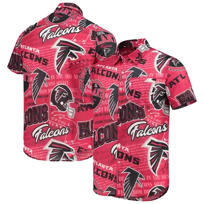 FOCO Baltimore Ravens NFL Mens Hawaiian Button Up Shirt - S