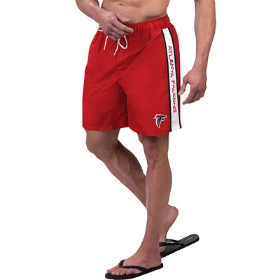 Men's G-III Sports by Carl Banks Red Atlanta Falcons Streamline Volley Swim Shorts