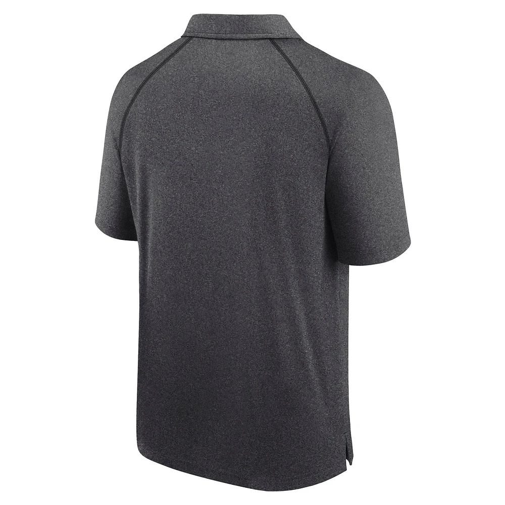 Polo raglan Atlanta Falcons Making Waves pour homme, couleur anthracite chiné