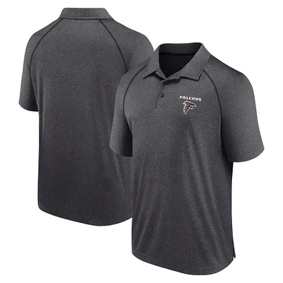 Polo raglan Atlanta Falcons Making Waves pour homme, couleur anthracite chiné