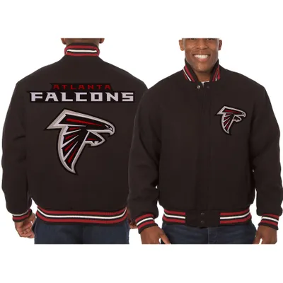 Atlanta Falcons JH Design Embroidered Wool Jacket - Black