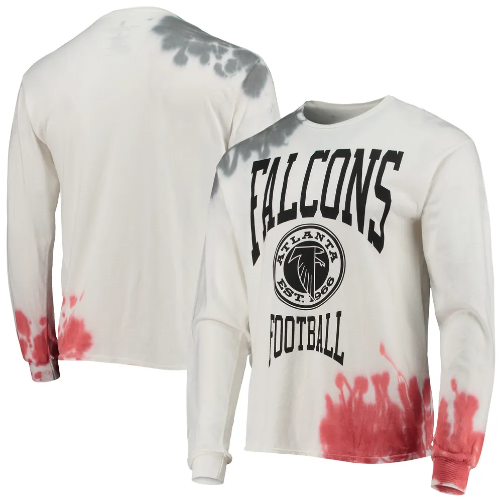 Men's Junk Food Cream Seattle Seahawks Tie-Dye Long Sleeve T