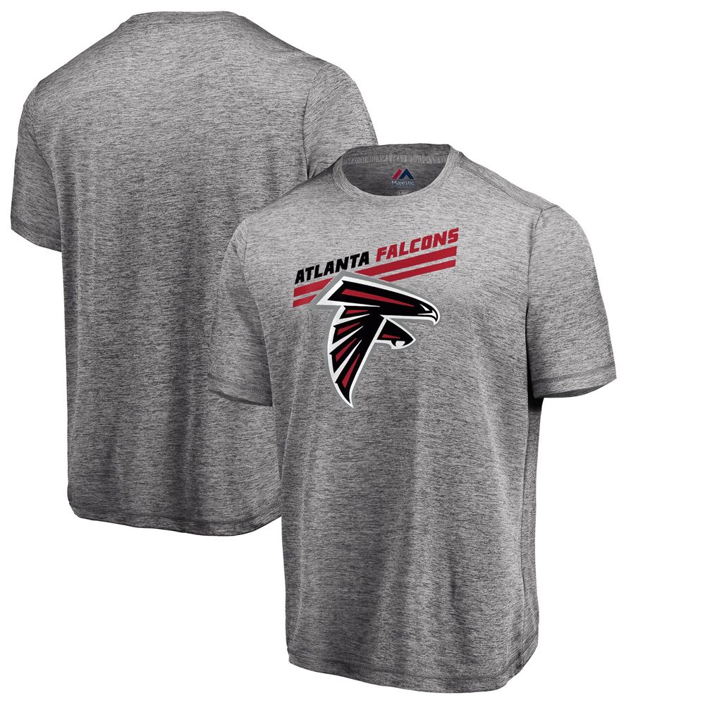 Men's Majestic Heathered Gray Atlanta Falcons Showtime Pro Grade Cool Base  T-Shirt