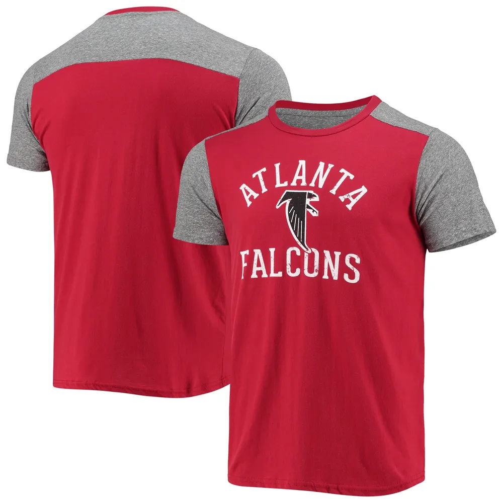 Lids Atlanta Falcons Majestic Threads Gridiron Classics Field Goal Slub  T-Shirt - Red/Heathered Gray