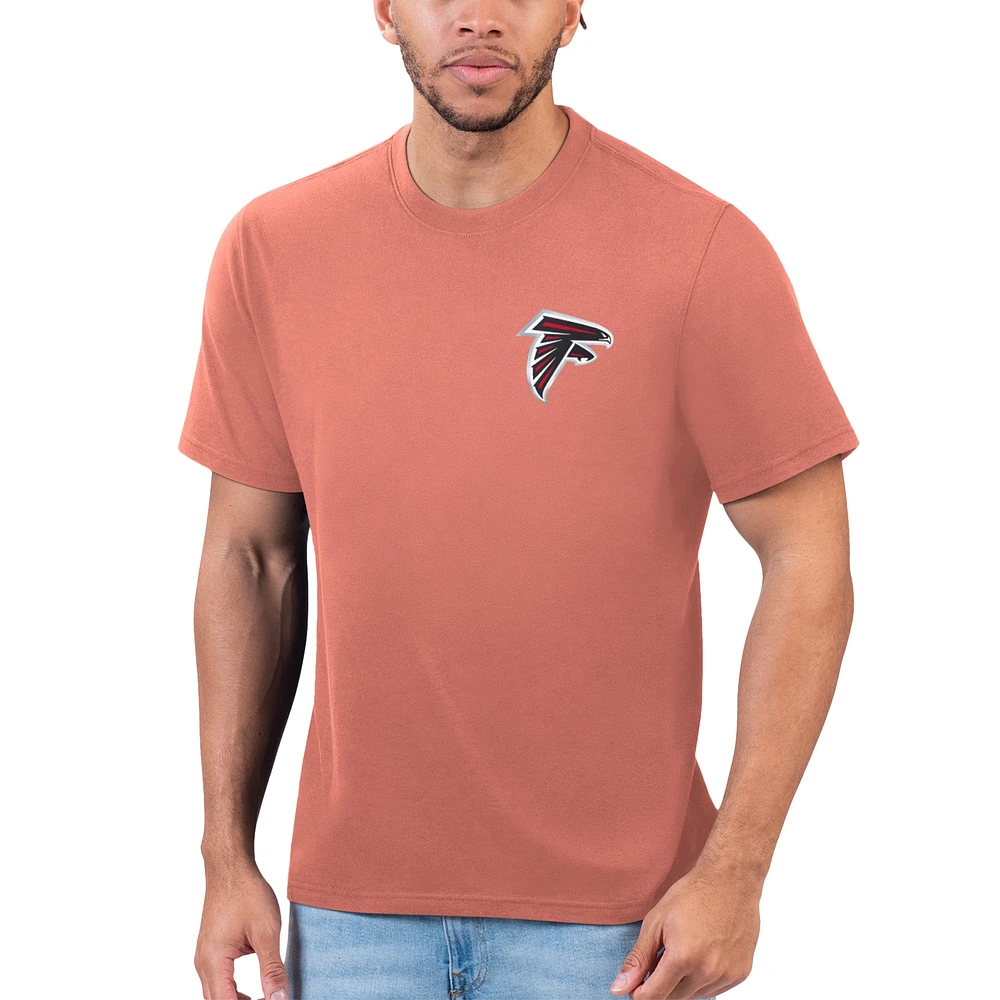 T-shirt orange Margaritaville des Falcons d'Atlanta pour hommes