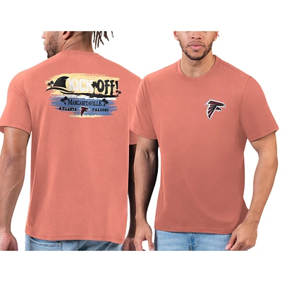 T-shirt orange Margaritaville des Falcons d'Atlanta pour hommes