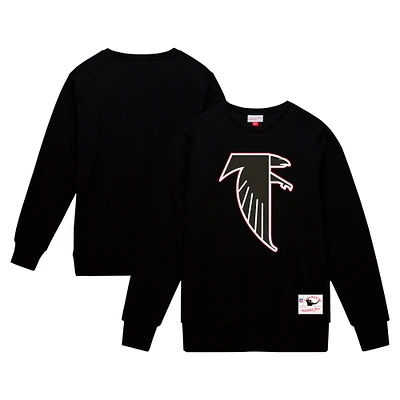 Men's Mitchell & Ness Black Atlanta Falcons Basic Fleece Pullover Sweatshirt