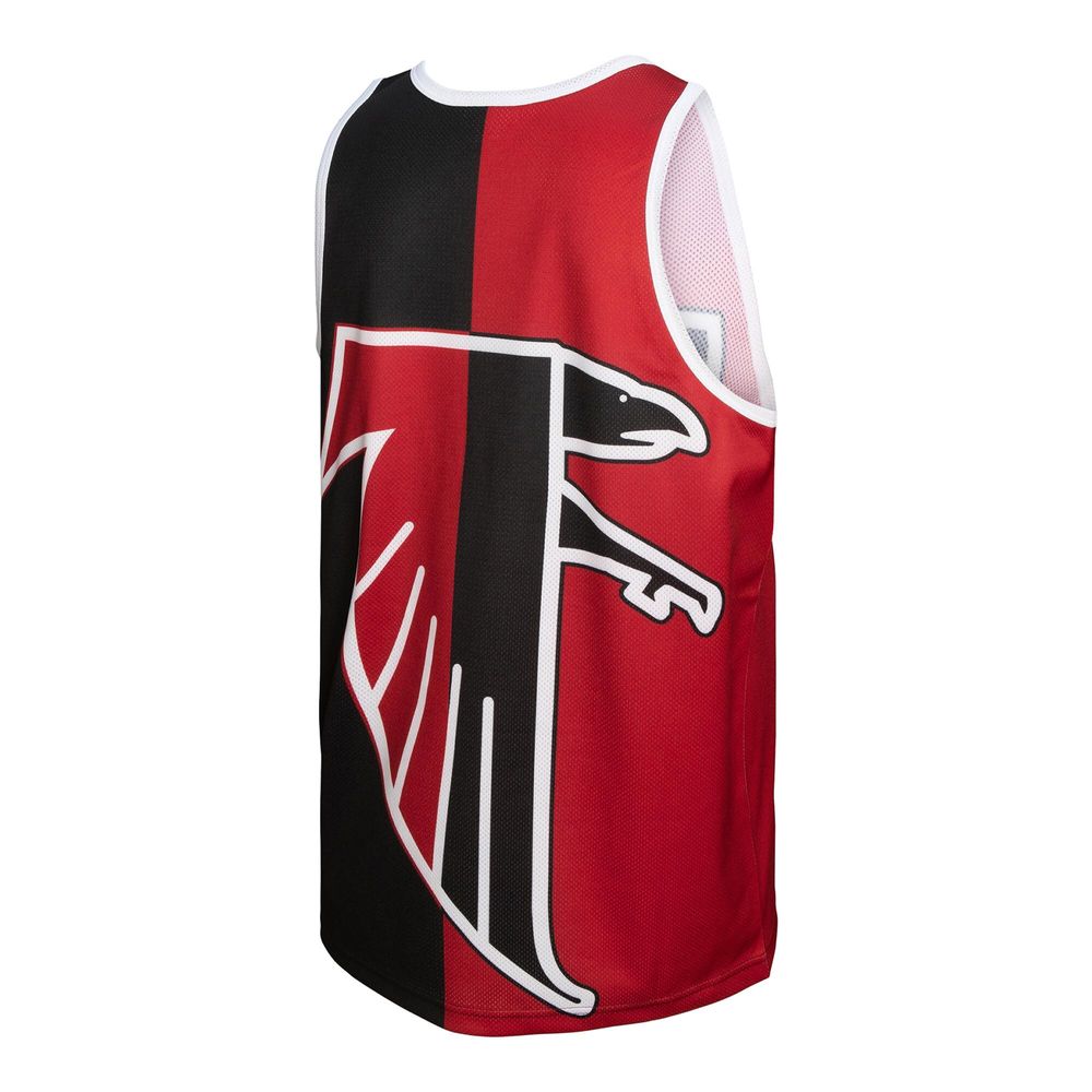 Men's Mitchell & Ness Deion Sanders Black/Red Atlanta Falcons Player - Tank Top