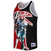 Men's Mitchell & Ness Deion Sanders Red/Black Atlanta Falcons Retired Player Graphic Tank Top