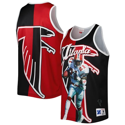 Men's Mitchell & Ness Deion Sanders Red/Black Atlanta Falcons Retired Player Graphic Tank Top