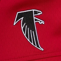 Sweat à capuche rouge pour homme Mitchell & Ness Deion Sanders avec nom et numéro de joueur des Falcons d'Atlanta Legacy Jersey