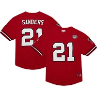 Men's Mitchell & Ness Deion Sanders Red Atlanta Falcons Retired Player Name Number Mesh Top