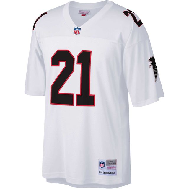 Maillot de réplique joueur retraité Mitchell & Ness Deion Sanders des Atlanta Falcons Big Tall 1992 pour hommes