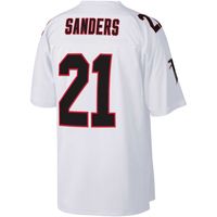 Men's Mitchell & Ness Deion Sanders White Atlanta Falcons Big Tall 1992 Retired Player Replica Jersey