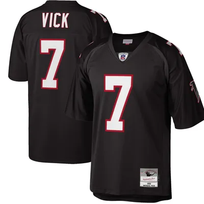 Michael Vick Atlanta Falcons Mitchell & Ness Big Tall 2002 Retired Player Replica Jersey - Black
