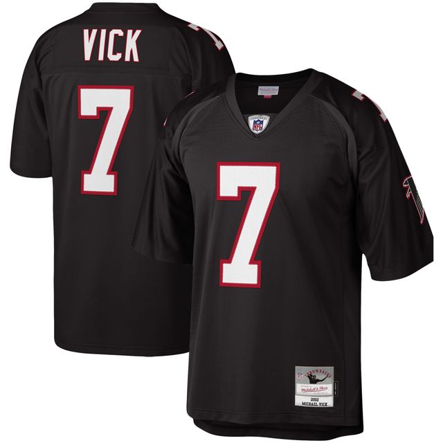 Maillot réplique noir Atlanta Falcons Legacy de Michael Vick pour homme Mitchell & Ness