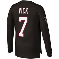 Men's Mitchell & Ness Michael Vick Black Atlanta Falcons Throwback Retired  Player Name & Number Long Sleeve Top