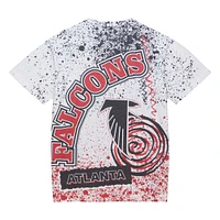 T-shirt blanc sublimé Atlanta Falcons Team Burst Mitchell & Ness pour homme