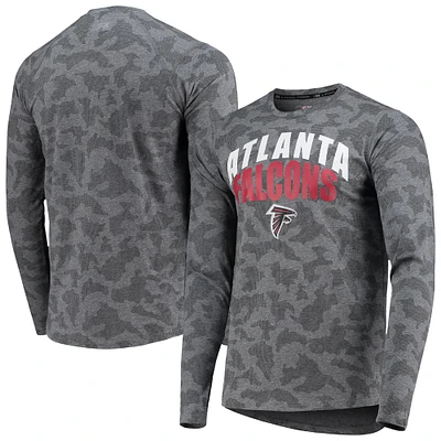 T-shirt à manches longues MSX by Michael Strahan noir Atlanta Falcons Camo pour homme