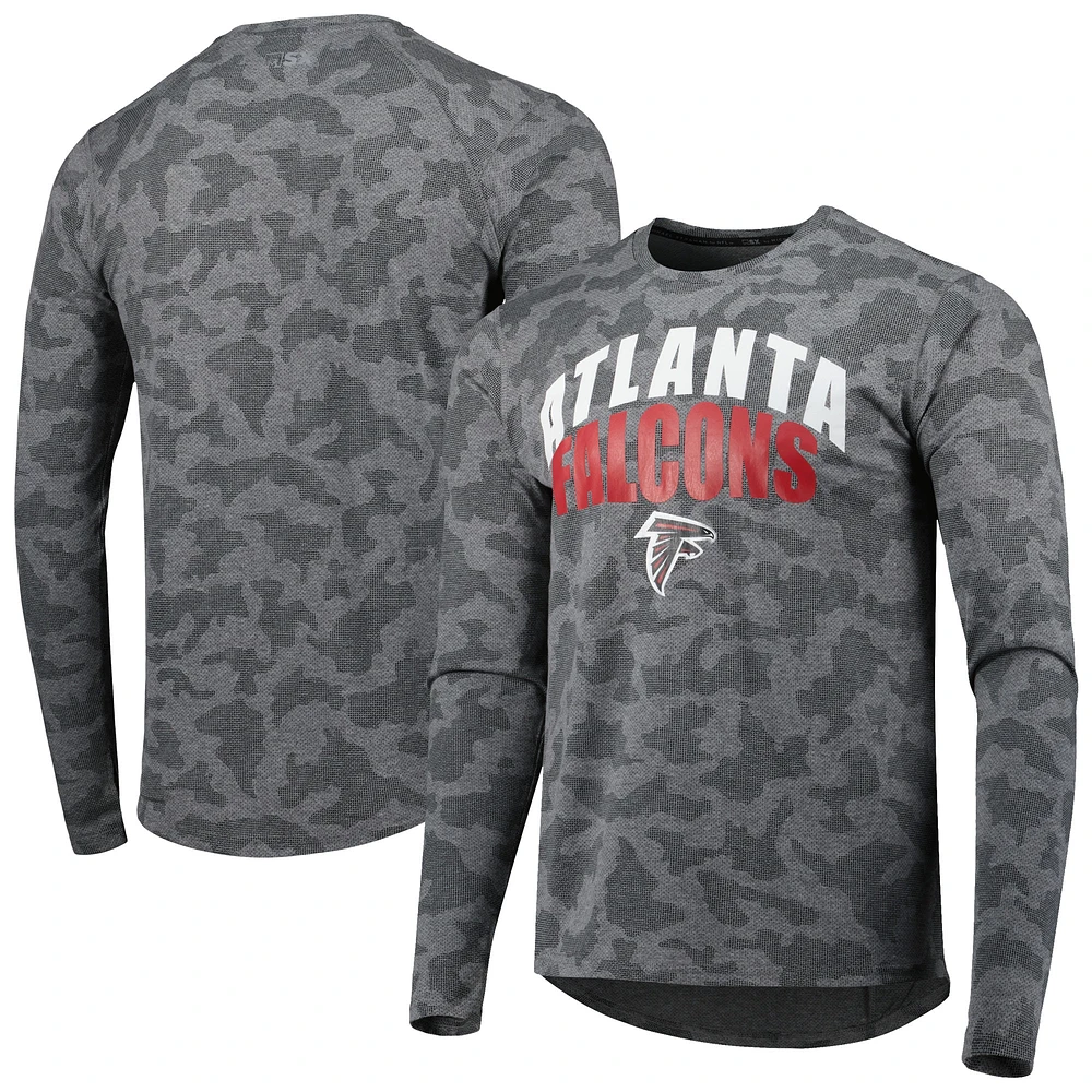 Men's MSX by Michael Strahan Gray Atlanta Falcons Performance Camo Long Sleeve T-Shirt