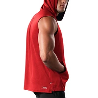 Men's MSX by Michael Strahan Red Atlanta Falcons Marathon Sleeveless Pullover Hoodie