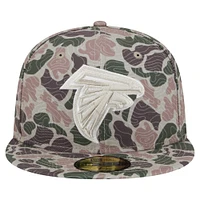 Casquette ajustée 59FIFTY Geo Camo des Falcons d'Atlanta de New Era pour homme