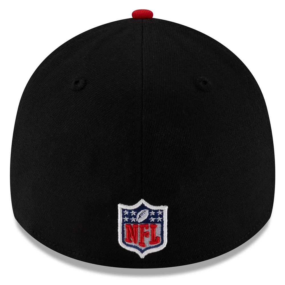 Men's New Era  Black/Red Atlanta Falcons 2025 NFL Draft 39THIRTY Flex Hat