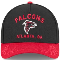 Men's New Era Black/Red Atlanta Falcons 2025 NFL Draft 9FORTY A-Frame M-Crown Adjustable Hat