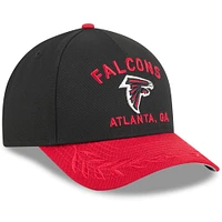Men's New Era Black/Red Atlanta Falcons 2025 NFL Draft 9FORTY A-Frame M-Crown Adjustable Hat
