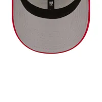 Casquette 39THIRTY à bandes noires/rouges des Falcons d'Atlanta New Era pour homme - flex