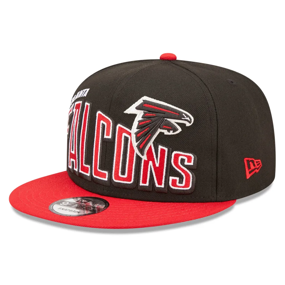 Lids Atlanta Falcons New Era Wordmark Flow 9FIFTY Snapback Hat - Black/Red
