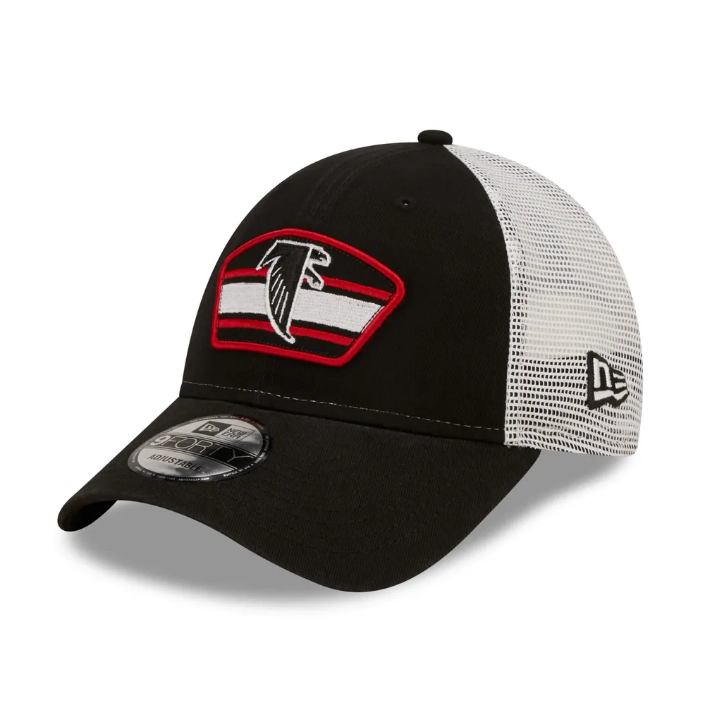 Toegeven Port ga winkelen New Era Men's New Era Black/White Atlanta Falcons Logo Patch Trucker 9FORTY  Snapback Hat | Halifax Shopping Centre