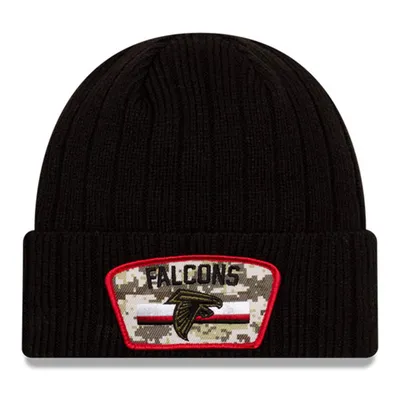 Atlanta Falcons New Era 2021 Salute To Service Cuffed Knit Hat - Black
