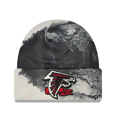 Men's New Era Black Atlanta Falcons 2022 Sideline - Ink Dye Cuffed Knit Hat