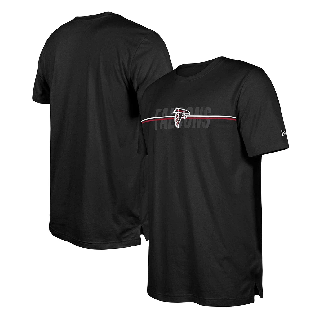 T-shirt noir New Era Atlanta Falcons 2023 NFL Training Camp pour homme