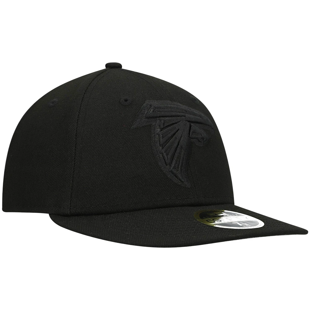 Men's New Era Black Atlanta Falcons on Low Profile 59FIFTY II Fitted Hat