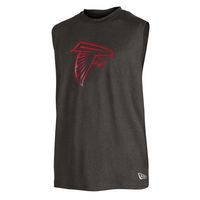 Men's New Era Black Atlanta Falcons Brushed Muscle Tank Top