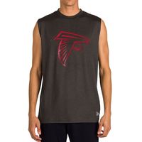 Men's New Era Black Atlanta Falcons Brushed Muscle Tank Top