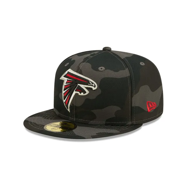 Atlanta Falcons 2022 NFL THROWBACK SIDELINE Black Fitted Hat