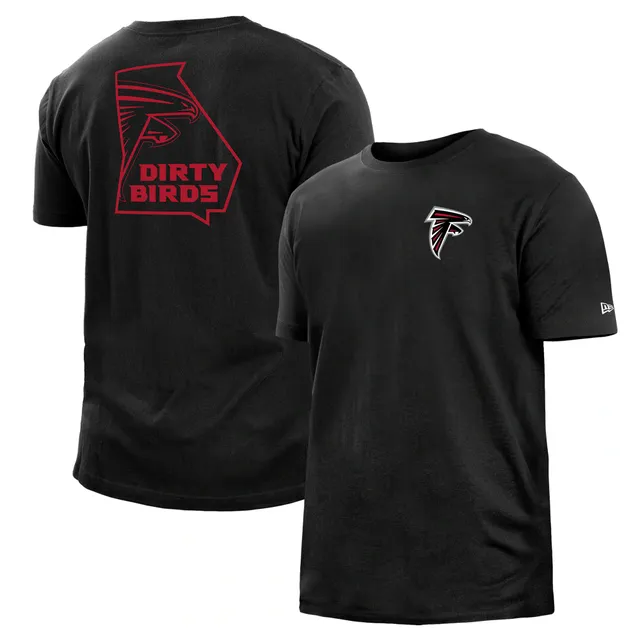 Men's New Era Red Atlanta Falcons Current Raglan Long Sleeve T-Shirt Size: Large