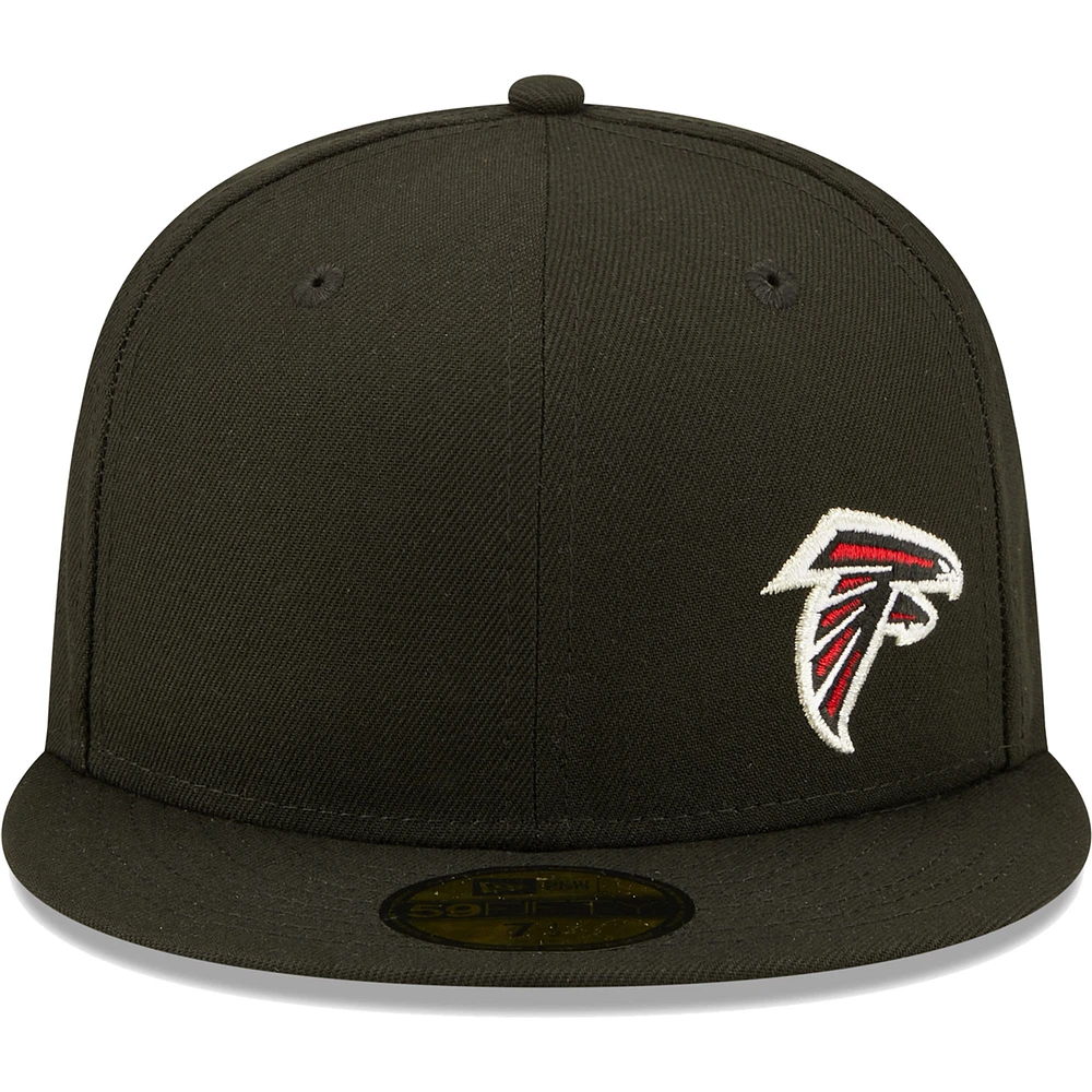 Casquette ajustée 59FIFTY Flawless Atlanta Falcons New Era noire pour homme