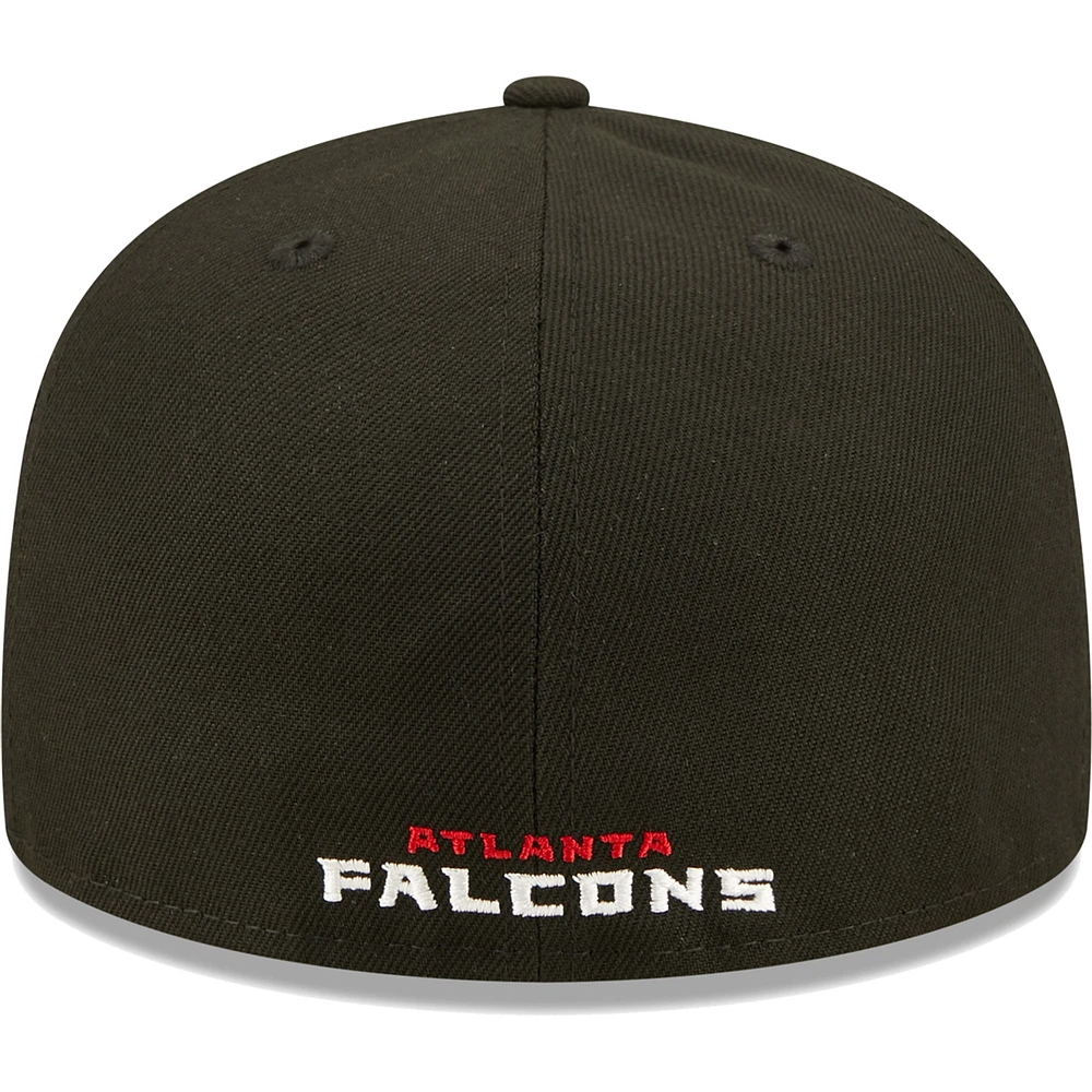 Casquette ajustée 59FIFTY Flawless Atlanta Falcons New Era noire pour homme