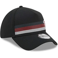 Casquette flexible 39THIRTY à rayures impeccables des Atlanta Falcons New Era pour hommes, noire