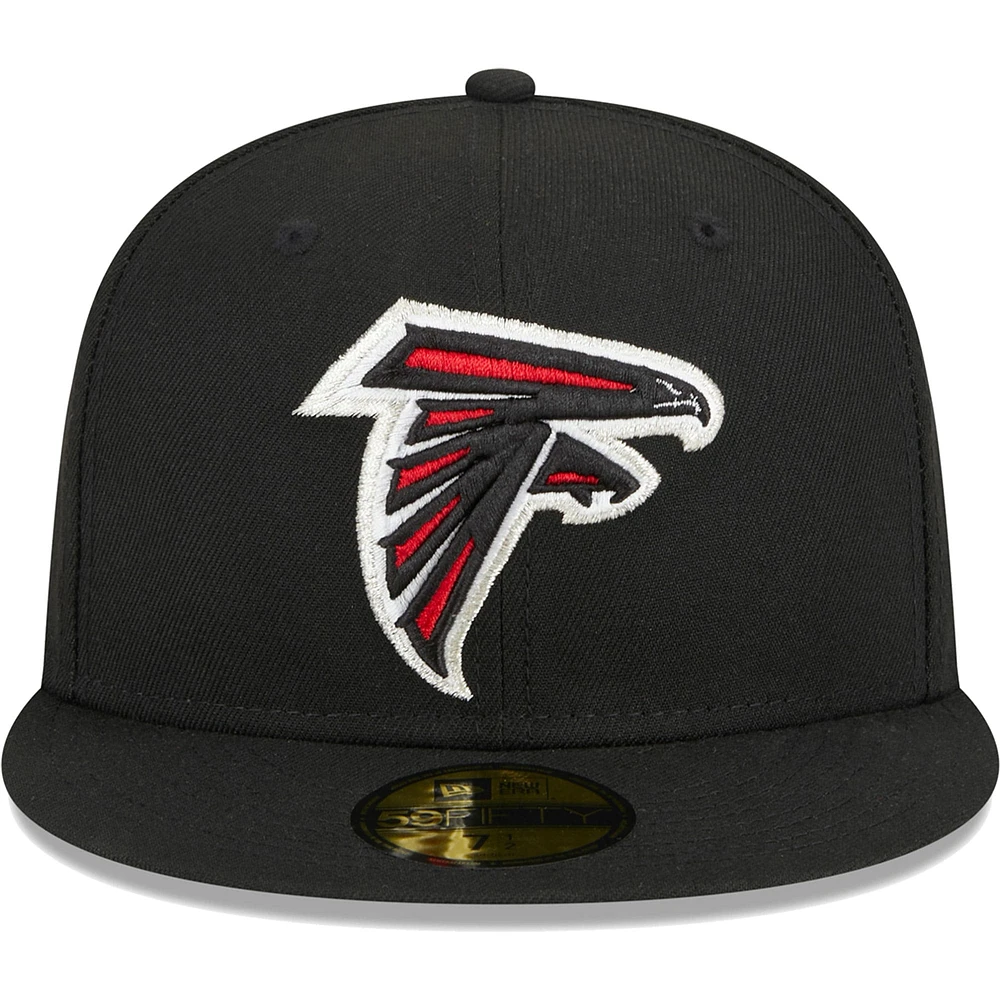 Men's New Era Black Atlanta Falcons  Main 59FIFTY Fitted Hat