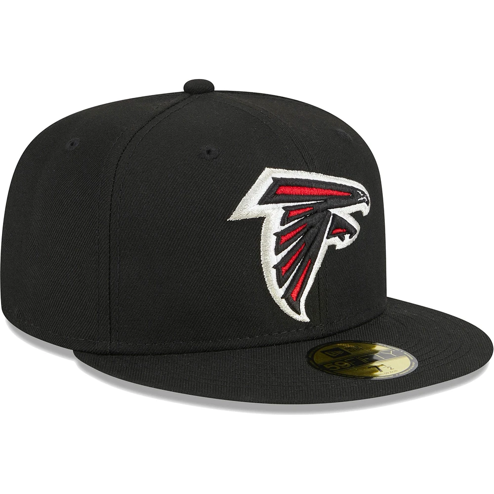 Men's New Era Black Atlanta Falcons  Main 59FIFTY Fitted Hat