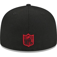 Men's New Era Black Atlanta Falcons  Main 59FIFTY Fitted Hat