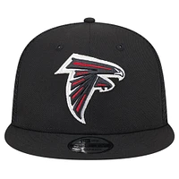 Casquette Snapback 9FIFTY Main Trucker des Atlanta Falcons New Era noire pour hommes