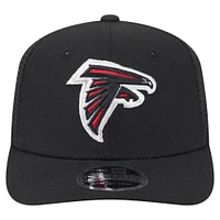 Casquette camionneur extensible 9SEVENTY noire des Falcons d'Atlanta pour homme de New Era