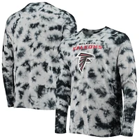 Men's New Era Black Atlanta Falcons Tie-Dye Long Sleeve T-Shirt