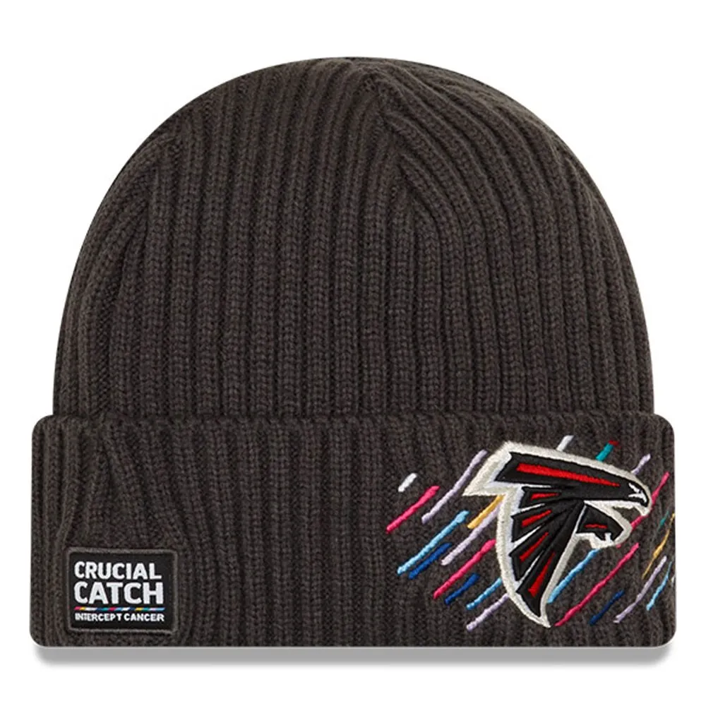 Lids Atlanta Falcons New Era 2021 NFL Crucial Catch Knit Hat - Charcoal